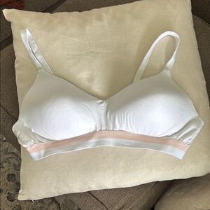 Hanes White and Pink Sports Bras Intimates & Sleepwear
